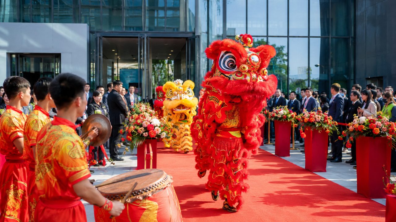 成都春季展会开馆舞狮怎么排？6步流程+档期预订指南