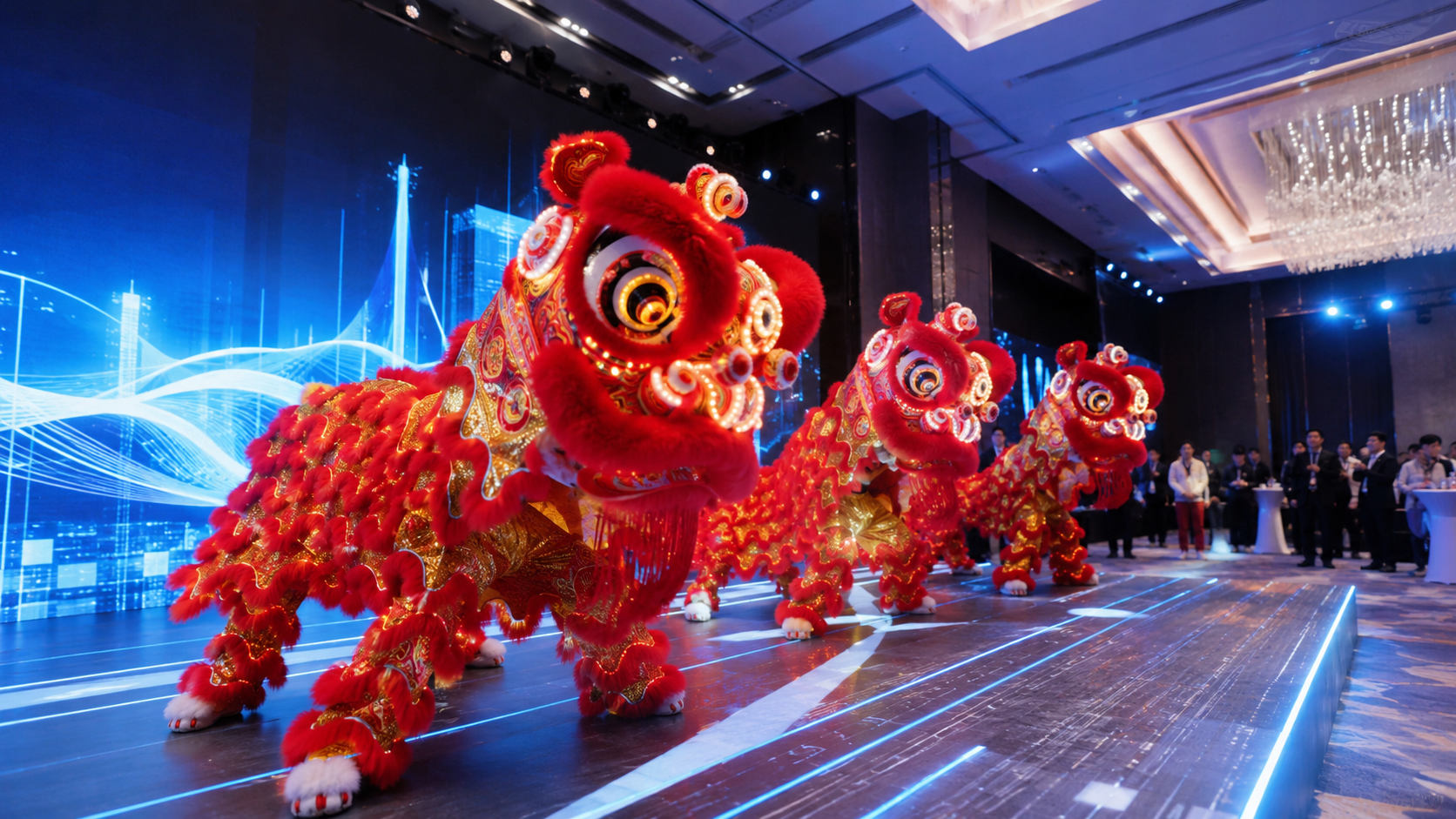 春季科技公司发布会用舞狮还合适吗？传统+科技融合方案