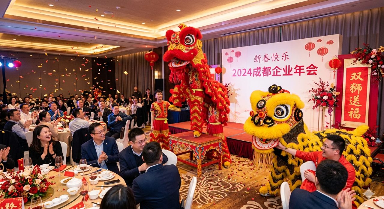 小型年会舞狮怎么配？200人以下场地的人数/狮数推荐
