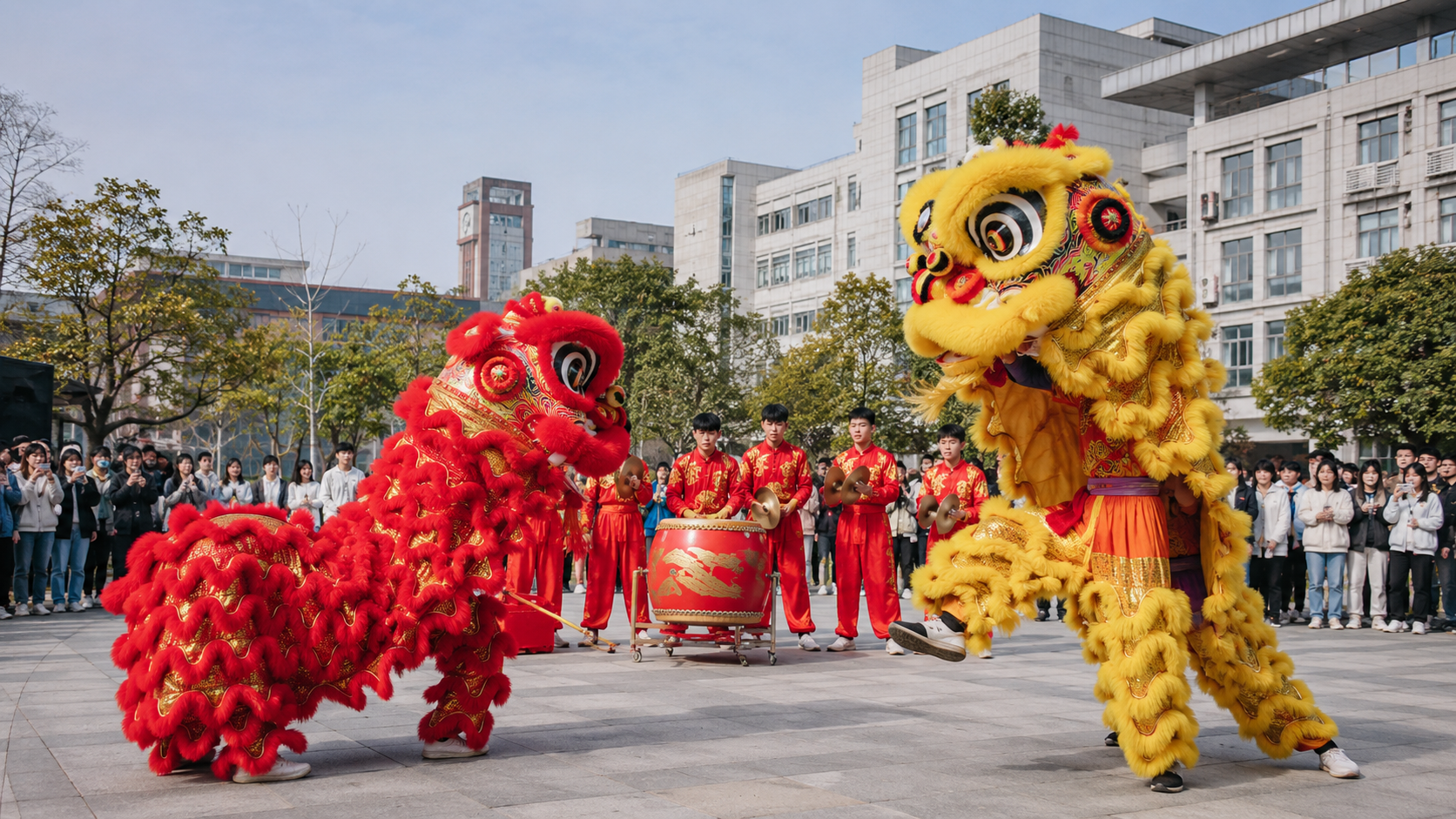 五四青年节高校舞狮文化展演怎么排？青春化呈现方案