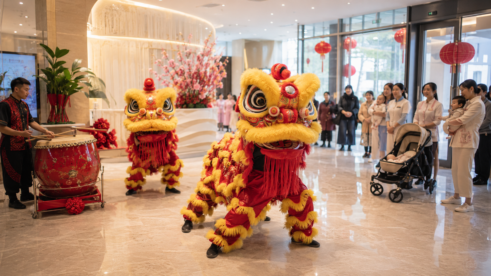春季月子中心开业舞狮鼓点怎么控？母婴友好配置