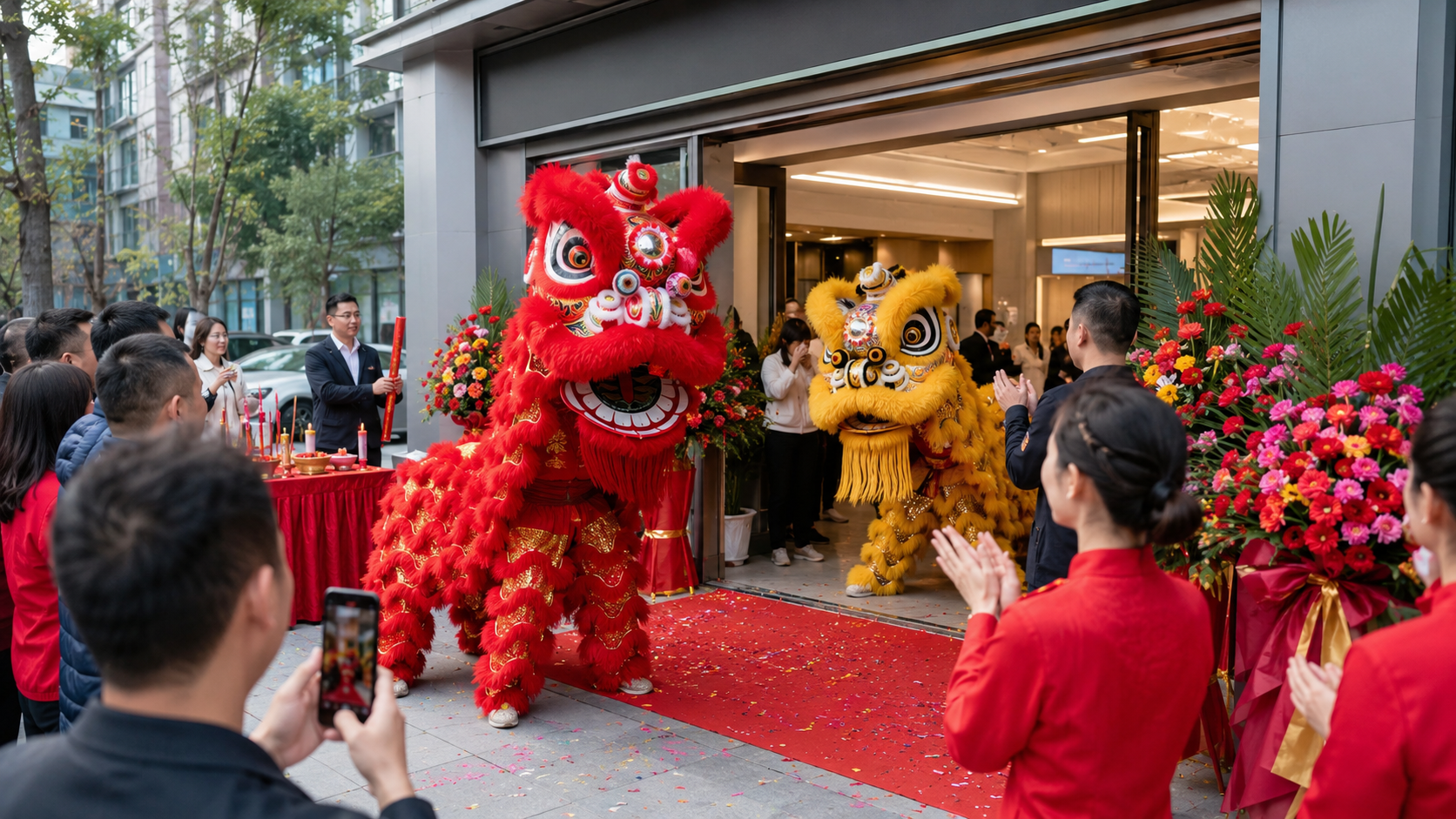 中介门店开业舞狮怎么排？小店型完整流程+预算建议