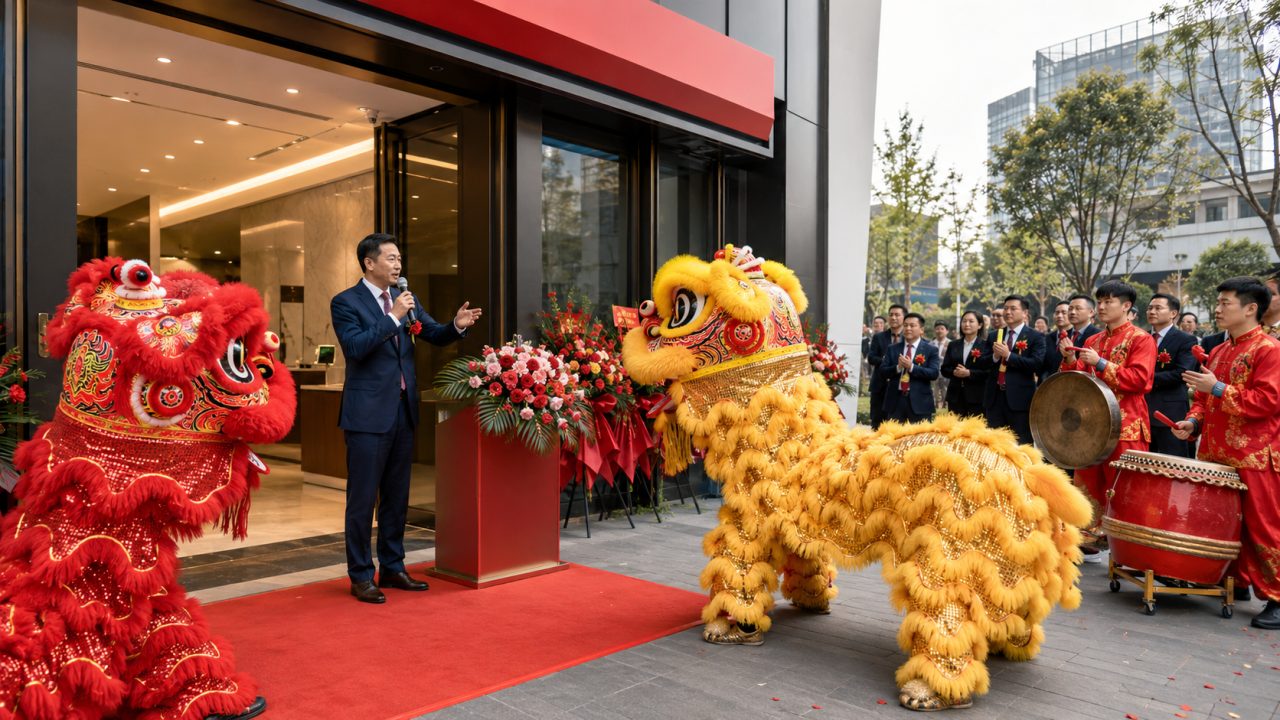银行支行开业舞狮如何对接行长讲话？6个cue点设计