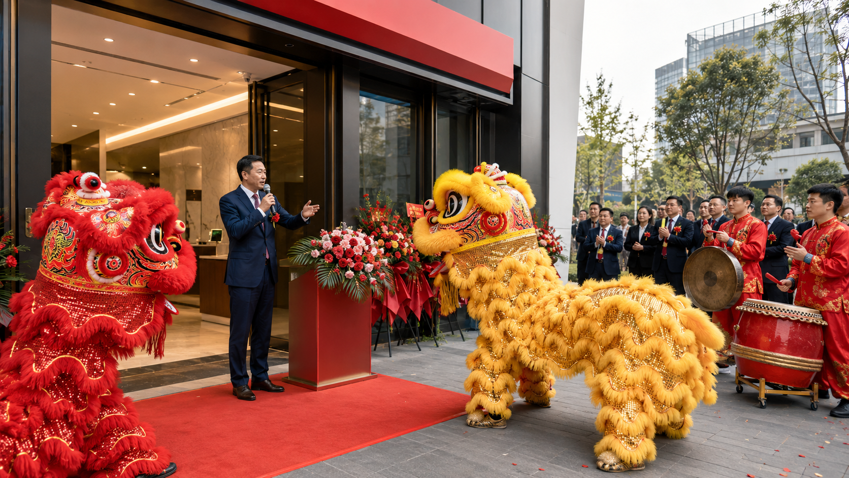 银行支行开业舞狮如何对接行长讲话？6个cue点设计