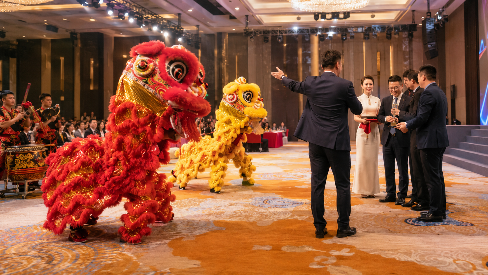 4月企业表彰大会舞狮怎么排？颁奖cue点+衔接话术