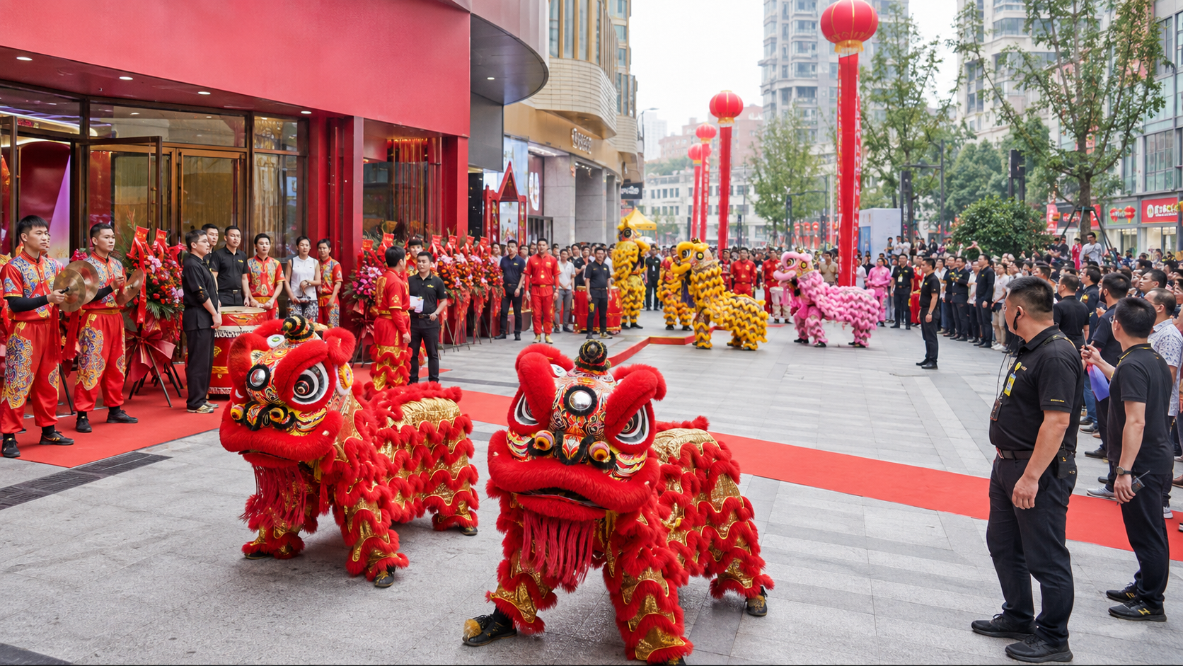 五一连锁品牌联动舞狮怎么排？多店同步执行方案