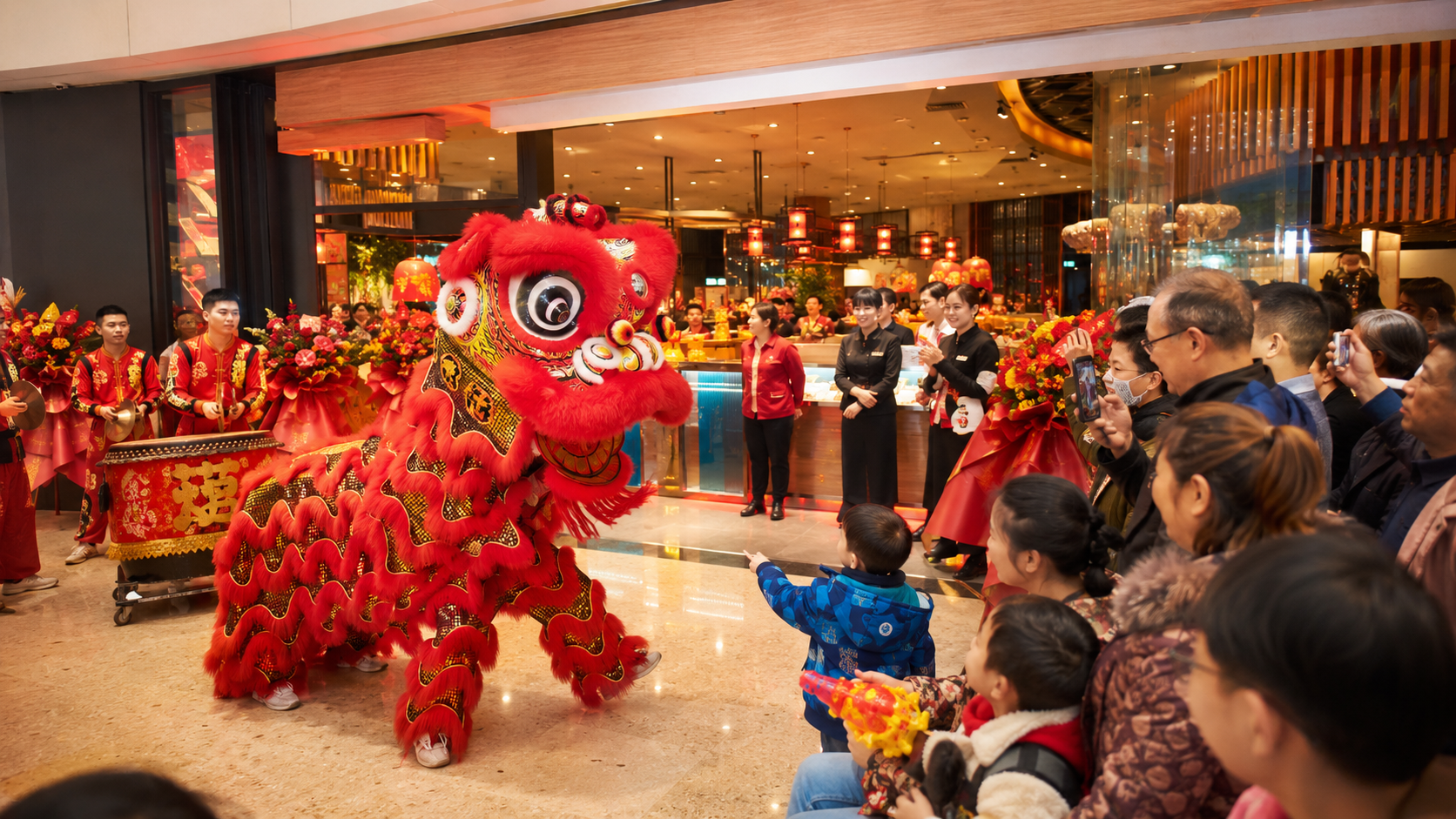 春节后餐饮回暖期舞狮活动思路：店庆+引流+回头客