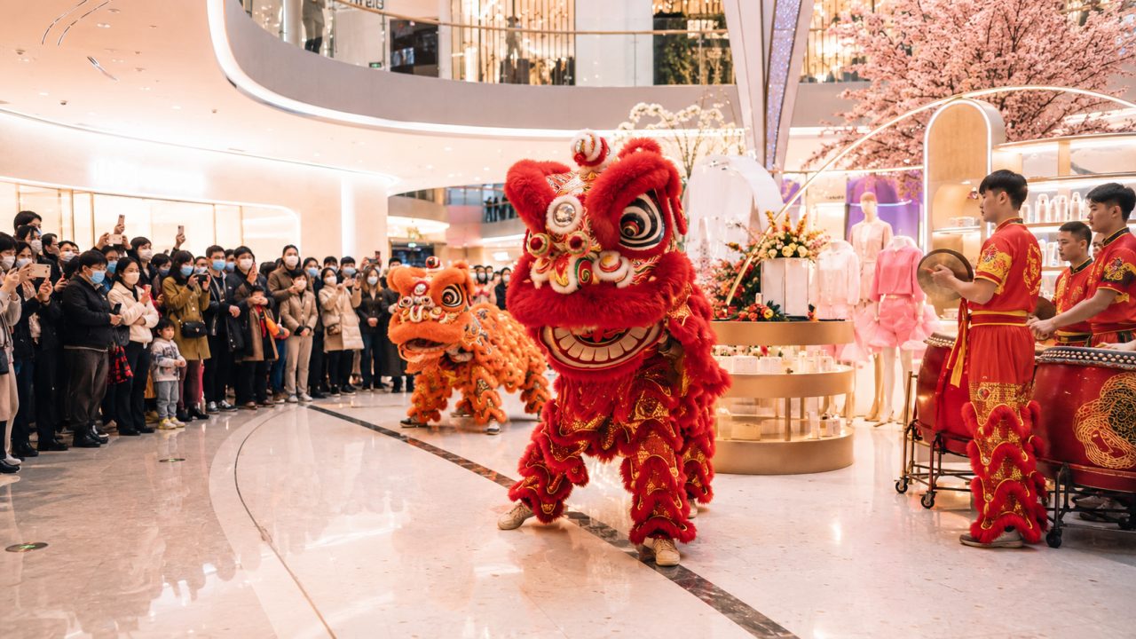 商场春季换季新品发布舞狮怎么排？动线+表演时长方案