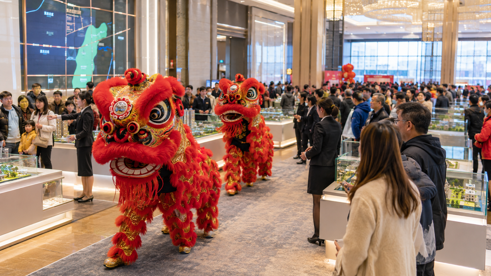 五一房展会舞狮怎么排？展位动线+客户引流方案