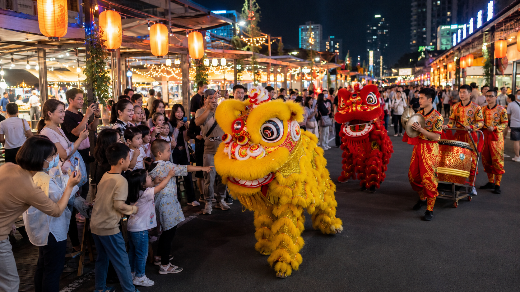 五一夜市开市舞狮怎么排？开市仪式+巡游互动方案