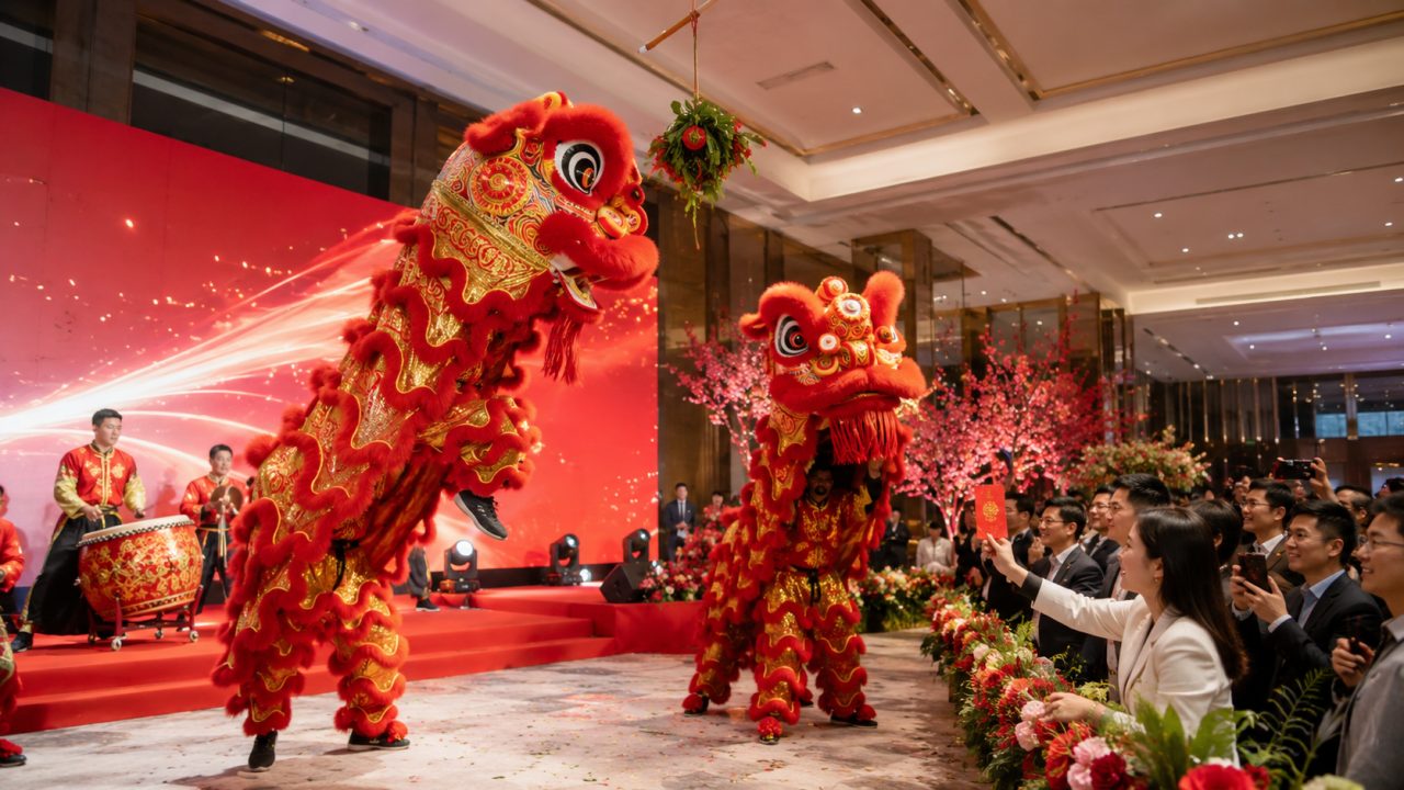 春季品牌周年庆舞狮怎么排？回顾+采青+客户答谢
