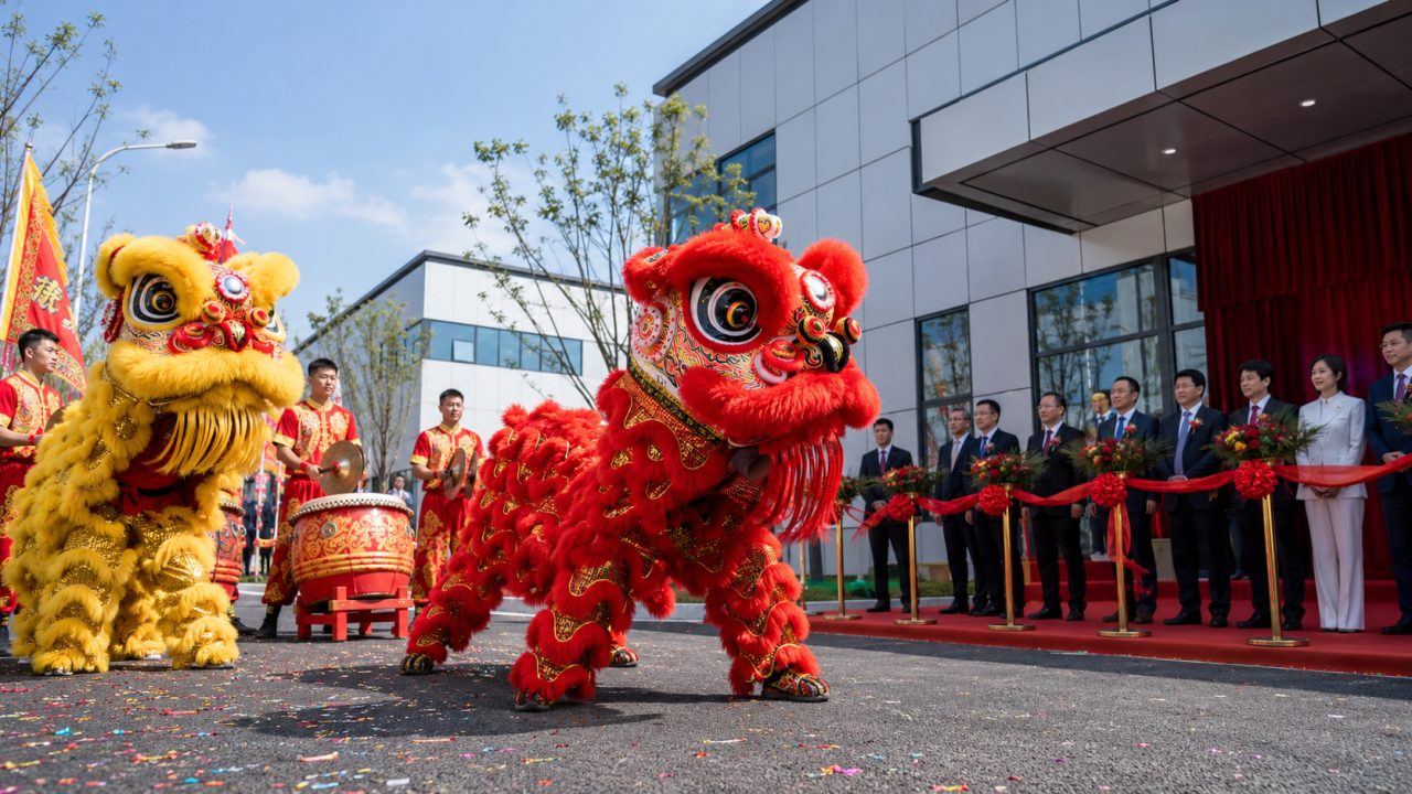 春末工厂落成典礼舞狮怎么排？高规格仪式完整版