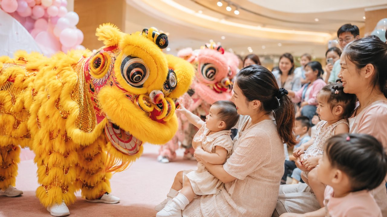 六一品牌母婴活动舞狮怎么排？母婴友好型表演配置