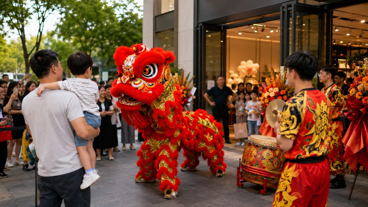 父亲节门店活动舞狮怎么排？感恩主题+引流玩法
