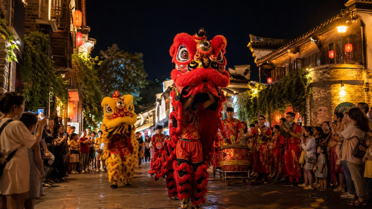 6月文旅小镇夜游舞狮怎么排？景区夜游沉浸式方案