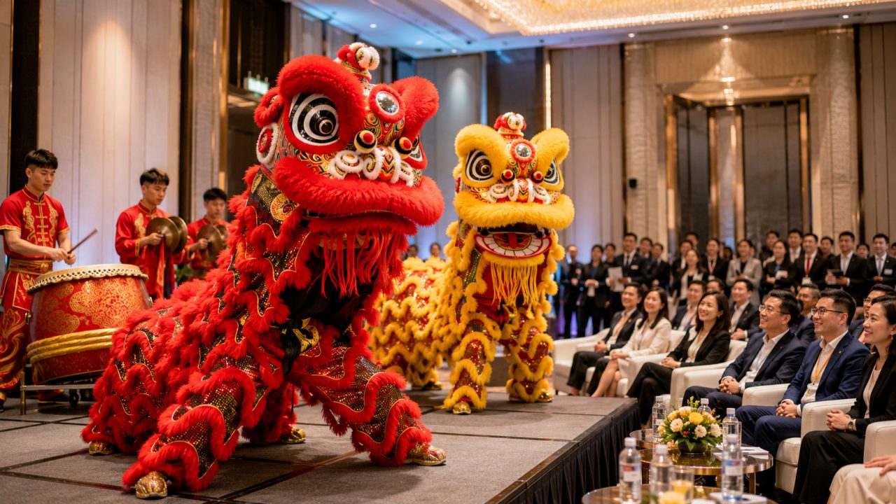 6月青年企业家活动舞狮怎么排？商会论坛仪式方案