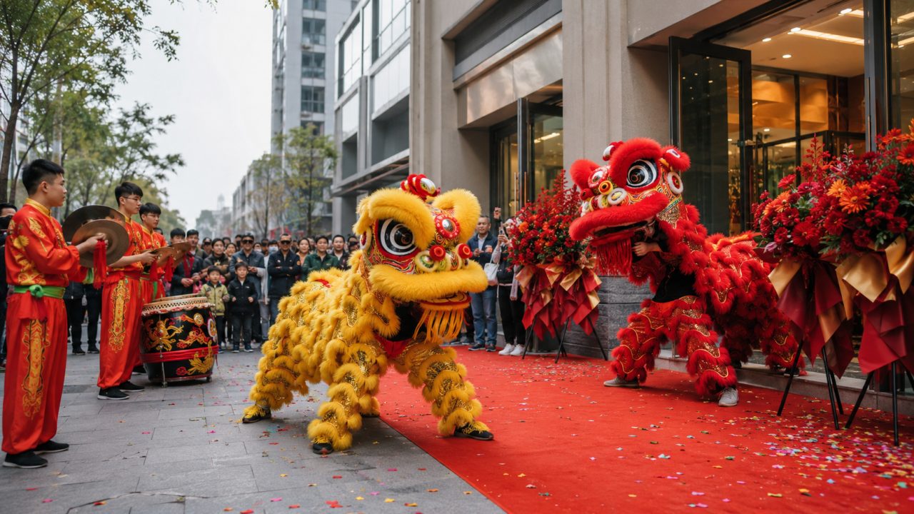 成都双流区开业舞狮怎么找？区域队伍+档期价格指南