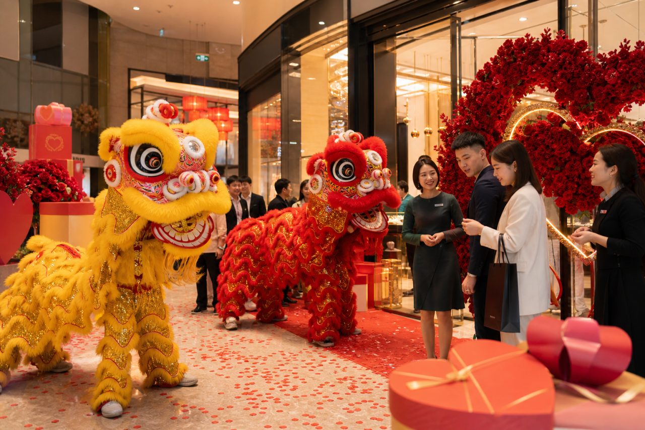 8月七夕珠宝店活动舞狮怎么排？爱情主题+客户互动
