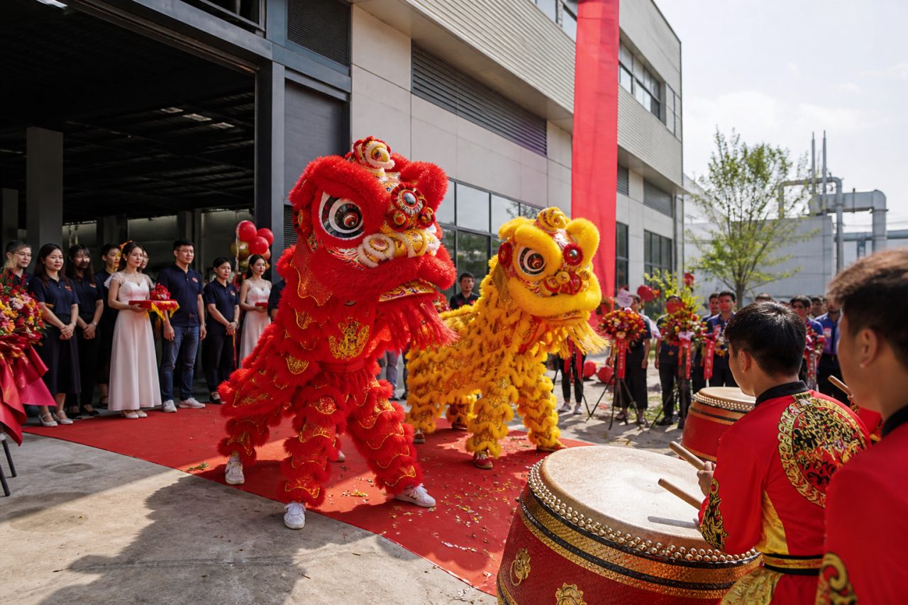 8月新厂房启用仪式舞狮怎么排？工业级仪式7步流程